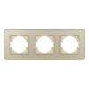 Рамка на 3 поста стеклянная Arlight FRM-OMALI-GS-3-GD 049699