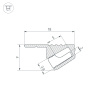 Алюминиевый профиль Arlight SL-MINI-SHELF-H9-2000 ANOD OLIVE GREY 038208