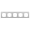 Рамка на 5 постов алюминиевая Arlight FRM-AKIRY-SFAL-5-SR 049746