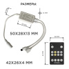 Комплект светодиодной ленты Apeyron 12В 14,4Вт/м smd5050 60д/м IP20 700Лм/м 2,5м 3000К+6500К (коннектор, контроллер) 10-222