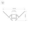 Профиль Arlight ARH-DECORE-S12-INT-2000 ANOD внутренний 023868