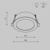 Встраиваемый светильник Maytoni Technical Orb DL130-GX53-W