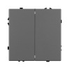 Механизм выключателя двухклавишный непроходной Arlight SWT-NOBE-MK02-SFPL-GR (230V, 10A) 054254