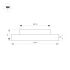 Потолочная люстра Arlight SP-ESTELY-R800-60W Warm2700 (BK, 80 deg, 230V, TRIAC) 055589