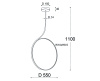 Подвесная люстра Italline IT013-6025 black 3000K