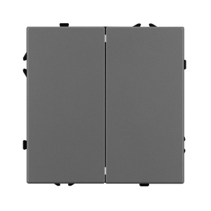 Выключатель проходной 2 кл софт-тач серый базальт Arlight SWT-MKP2-SFPL-GR (250V, 10A) 054257(1)