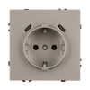 Розетка зк со шторками с USB тип C+С софт-тач кашемир Arlight SCT-MUCC-SFPL-CA (250V, 16A) 061814(1)