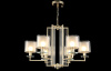 Подвесная люстра Crystal Lux Nicolas NICOLAS SP-PL6 GOLD/WHITE