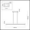 Линейный подвесной светильник Odeon Light Hightech Beveren 7007/38L