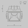 Встраиваемый светильник Maytoni Technical Alfa LED DL043-01-10W3K-SQ-W