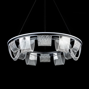 Подвесная люстра LED4U L7706-800 BK