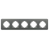 Рамка на 5 постов стеклянная Arlight FRM-OMALI-SFGS-5-GR 049722