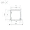 Профиль Arlight SL-MINI-15-3000 BLACK (Алюминий) 061611