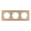Рамка на 3 поста алюминиевая Arlight FRM-AKIRY-AL-3-GD 049730