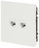 Розетка Эра Arktik 16-3108-08 информационная двойная 2XRJ45 белый матовый Б0070491