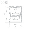 Рефлектор для профиля Arlight Klus-Power-W50-2000 030319