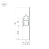 Алюминиевый профиль Arlight ARH-PLINTUS-FANTOM-2000 BLACK 038550