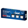 Встраиваемый светильник Uniel ULP-1010-20W/4000K IP54 GRILYATO OPAL BLACK KIT03 UL-00012836