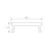 Экран призматический Arlight LINE-W16-2000 BLACK (Пластик) 063965