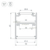 Профиль Arlight SL-ARC-5060-D1000-A45 White 032692