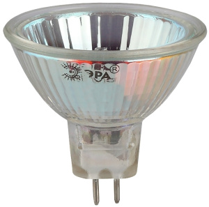 Лампа галогенная Эра GU5.3 50W 3000K GU5.3-JCDR (MR16) -50W-230V-CL C0027365