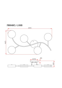 Потолочный светильник Freya Tibo FR6048CL-L10GB