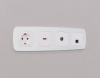 Комплект механизма компьютерной розетки Ambrella Volt RJ-45 (8P8C) CAT6A экранированной с автоматической защитной шторкой OMEGA MO212005 Жемчуг QUANT (OP2120, VM185)
