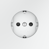 Розетка со шторками Voltum S70 VLS040202 (белый матовый)