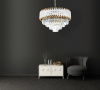 Подвесная люстра Lumina Deco Funneli LDP 6003-500 WT+F.GD