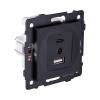Розетка USB A+C 20W, черный матовый Kollinger REA-037BM для Aspekt, Eleganz, Reflex