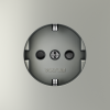 Розетка со шторками Voltum S70 VLS040205 (сталь)