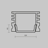 Рассеиватель для профиля 16×12 Maytoni Led Strip ALM-005-B-DF-2M 642024