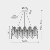 Подвесная люстра Modelux ML.2293.600 GD