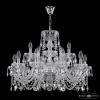 Подвесная люстра Bohemia Ivele Crystal 5402/10+5/240 Ni Clear/M-1G