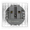 Розетка 1-местная с защитной шторкой (механизм) Stekker б/з Мия 250В 16А RST16-3109-01 белая магнолия 50439