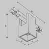 Трековый магнитный светильник Maytoni Alfa TR121-4-7W-DS-BS