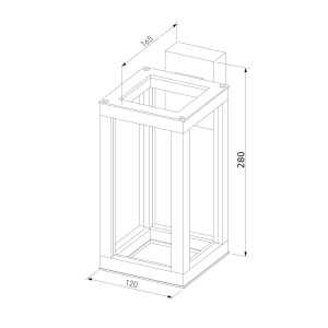 Уличный настенный светильник Elektrostandard Frame 1527 TECHNO LED черный 4690389219108 a072090