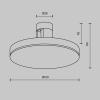 Трековый магнитный светильник Maytoni Technical Plato Flarity TR152-1-7W3K-PT