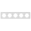 Рамка на 5 постов алюминиевая Arlight FRM-AKIRY-AL-5-SR 049734