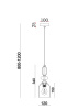Подвесной светильник Freya Humble FR5234PL-01BS