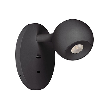 Настенный светильник Arlight SP-OTTORI-WALL-CHARGE-6W Warm3000 (BK, 30 deg, 230V, USB-C) (IP20 Металл) 058480