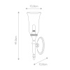 Бра Elstead Lighting BATH-DRYDEN2-PB