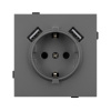 Механизм розетки с USB зарядкой Arlight SCT-TENDO-MUAA-SFPL-GR (230V, 16A) 054605