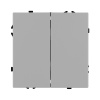 Механизм выключателя двухклавишный перекрёстный Arlight SWT-NOBE-MKX2-SFPL-IS (230V, 10A) (Никель) 061794