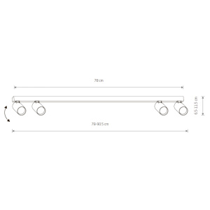Спот Nowodvorski Fourty Surface IV Umbra Gray 11467