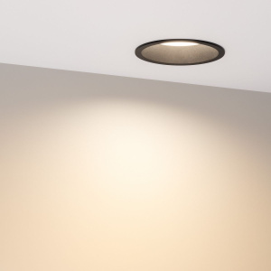 Встраиваемый светильник Arlight MS-BREEZE-BUILT-R104-12W Warm3000 (BK, 85 deg, 230V) (IP20 Металл) 036621(1)