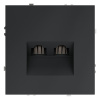 Розетка компьютерная двойная Voltum S70 VLS060207 (графит)