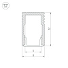 Профиль Arlight SL-MINI-8-H12-2000 ANOD 023714