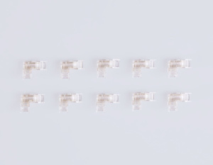 Соединитель угловой Ambrella Light Illumination COB 12/24V для лент 5mm (2 конт.) (10шт. в комплекте) GS6841