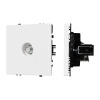 Розетка спутник софт-тач белый кварц Arlight SCT-MST1-SFPL-WH (SAT) 054296(1)